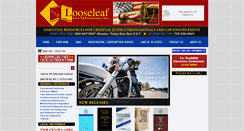 Desktop Screenshot of looseleaflaw.com